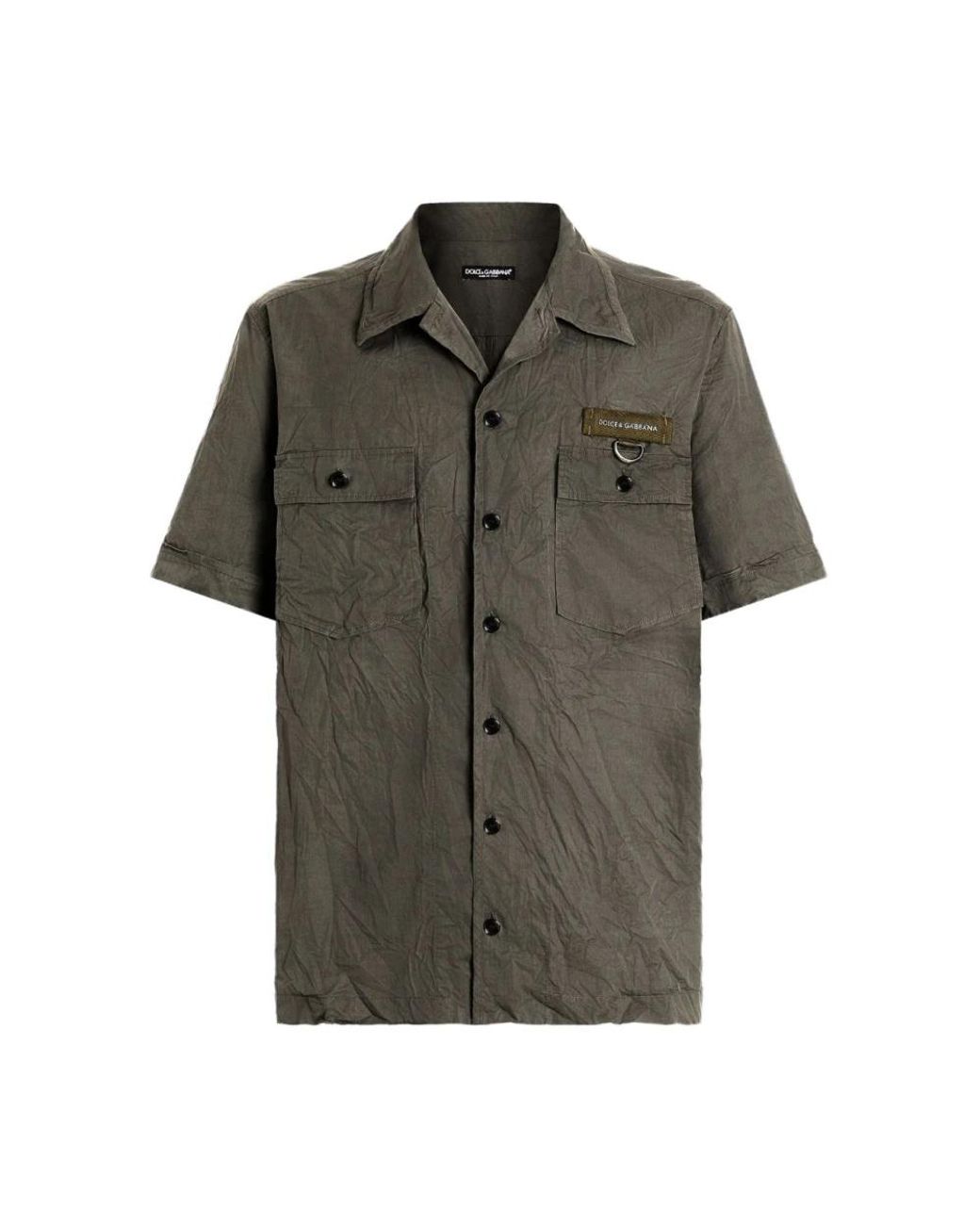 Dolce & Gabbana Green Short Sleeve Shirts for men