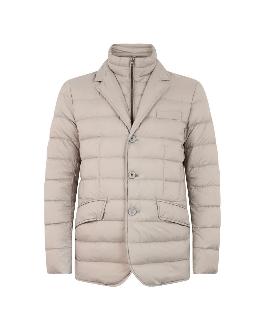 Herno Gray Winter Jackets for men