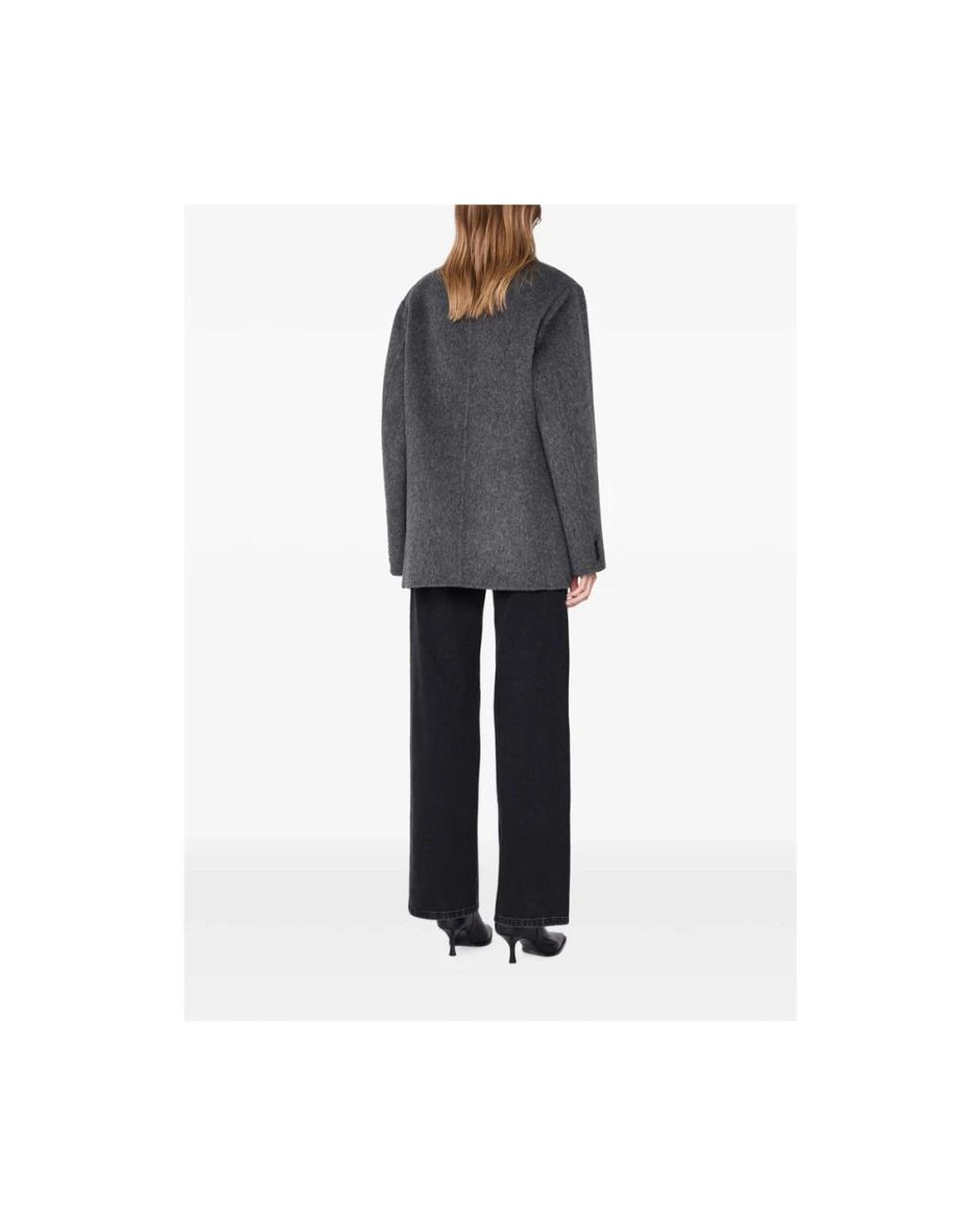 Anine Bing Middellange Jas in het Gray