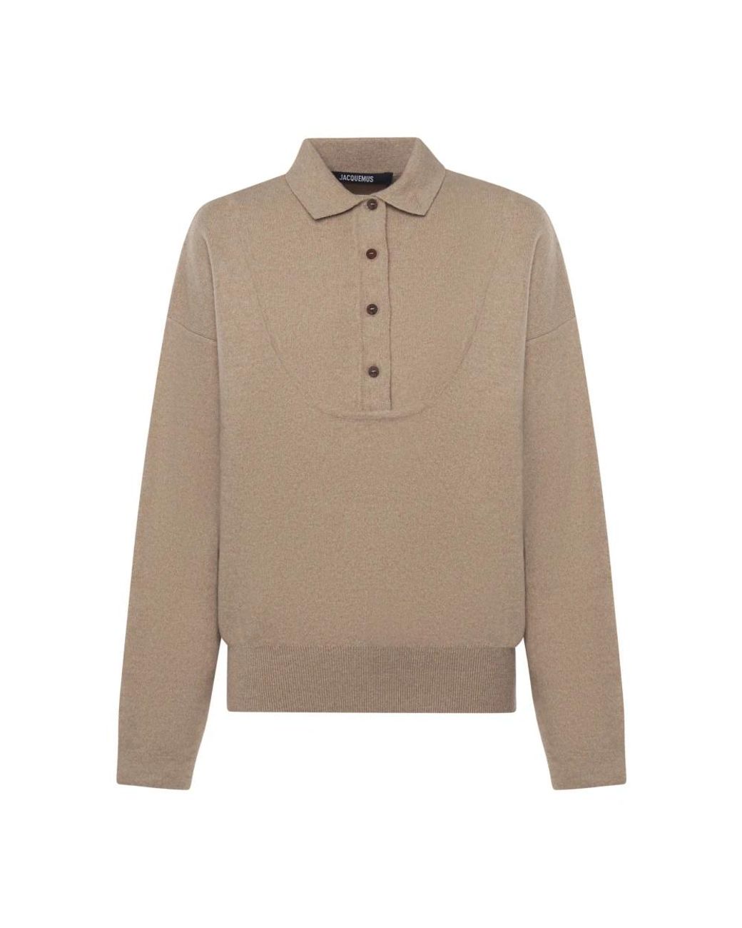 Jacquemus Natural Round-Neck Knitwear