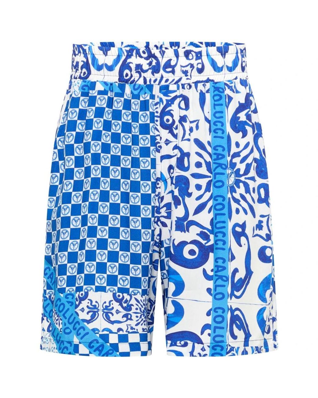 carlo colucci Blue Casual Shorts for men