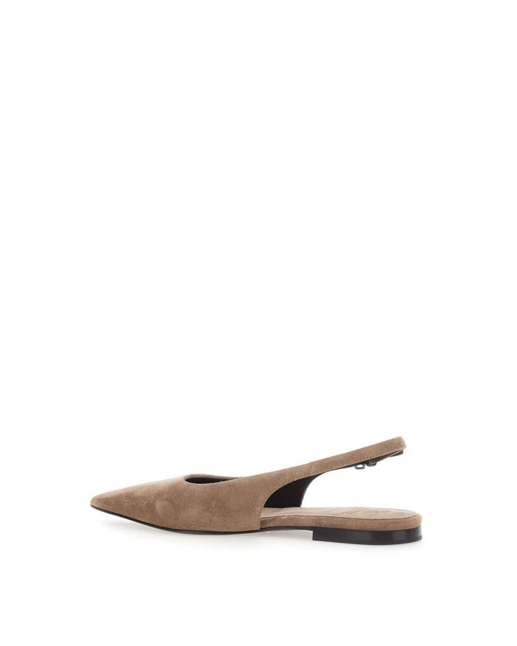 Brunello Cucinelli Natural Ballerina Shoes