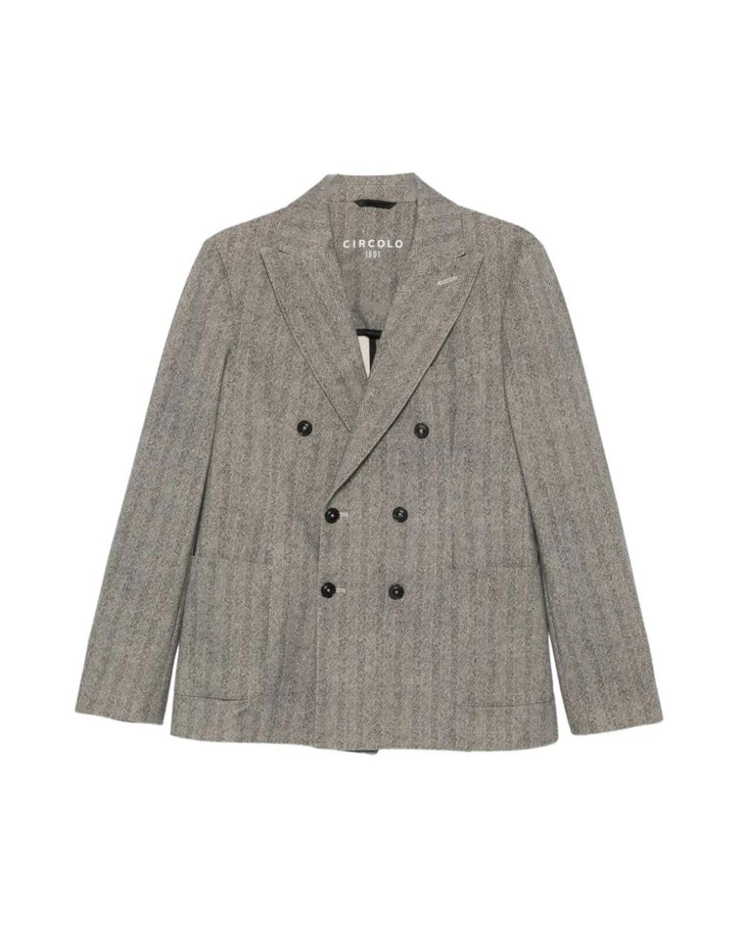 Circolo 1901 Gray Blazers for men
