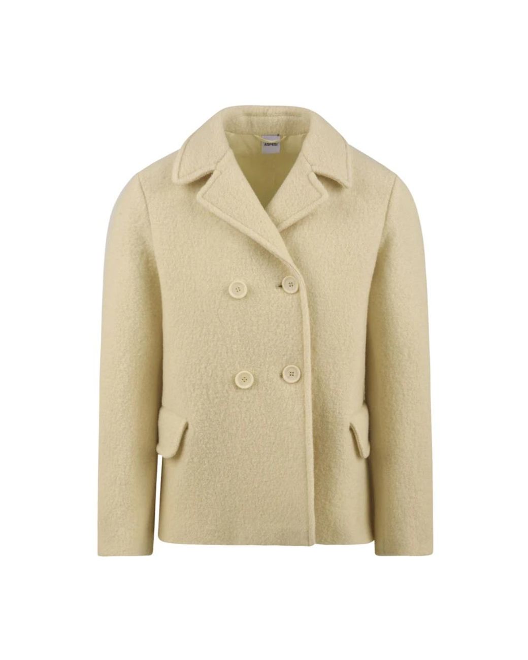 Aspesi Natural Faux Fur & Shearling Jackets
