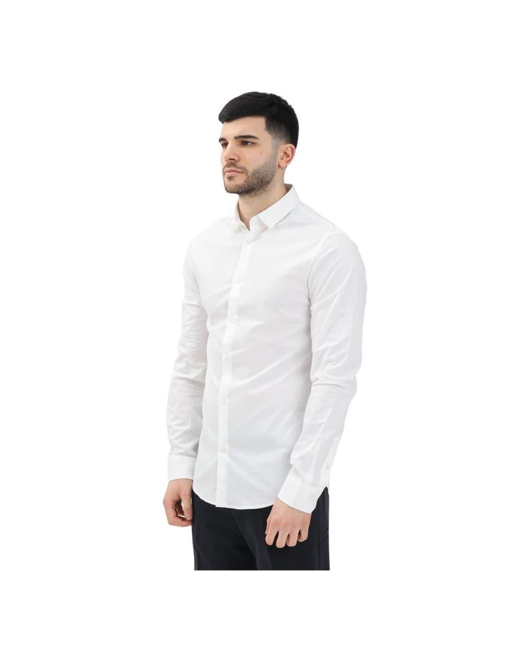 ARMANI EXCHANGE White Formal Shirts for men