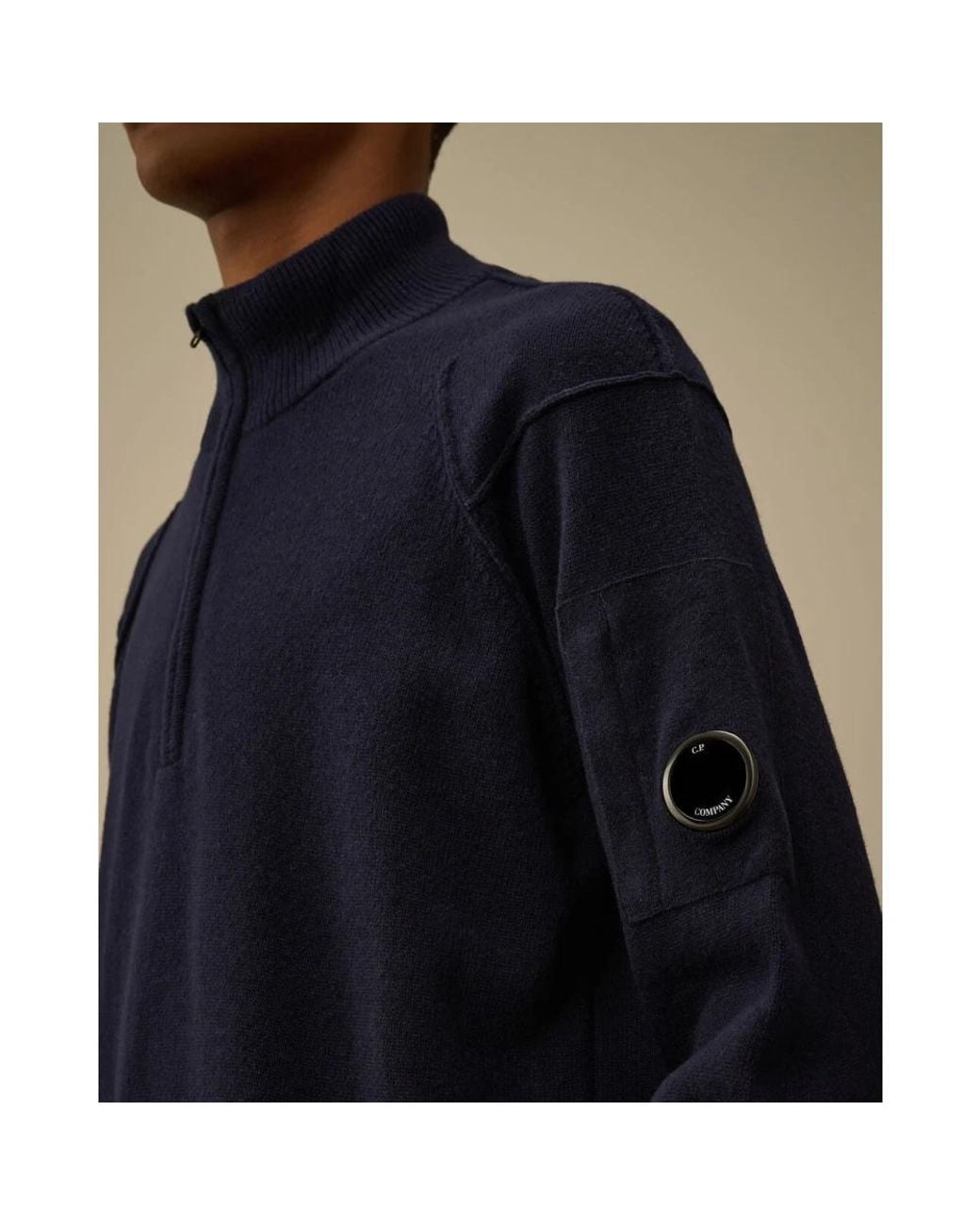 C P Company Black Zip-Throughs for men
