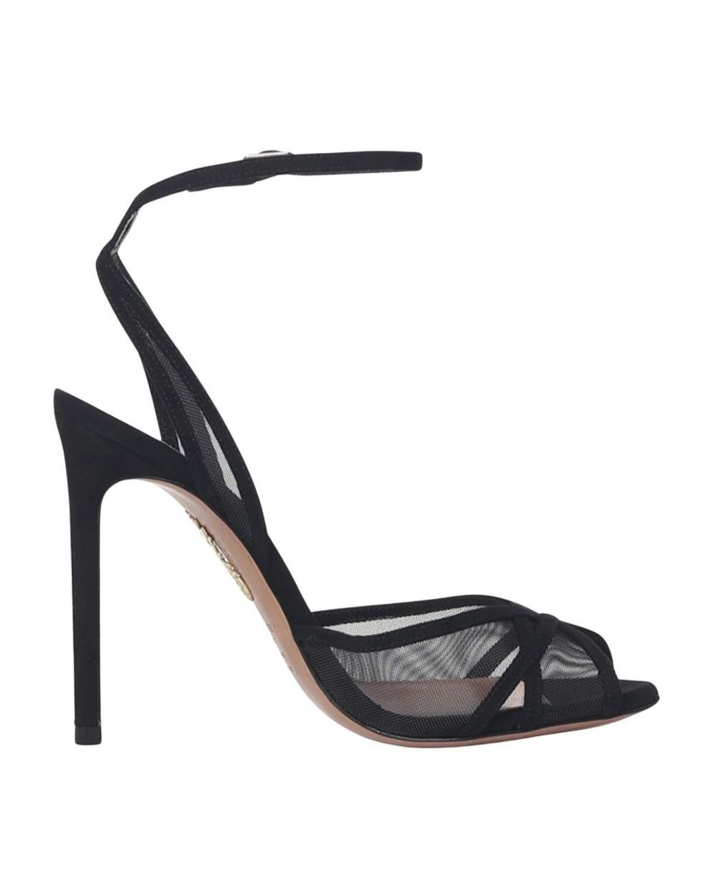 Aquazzura Black High Heel Sandals