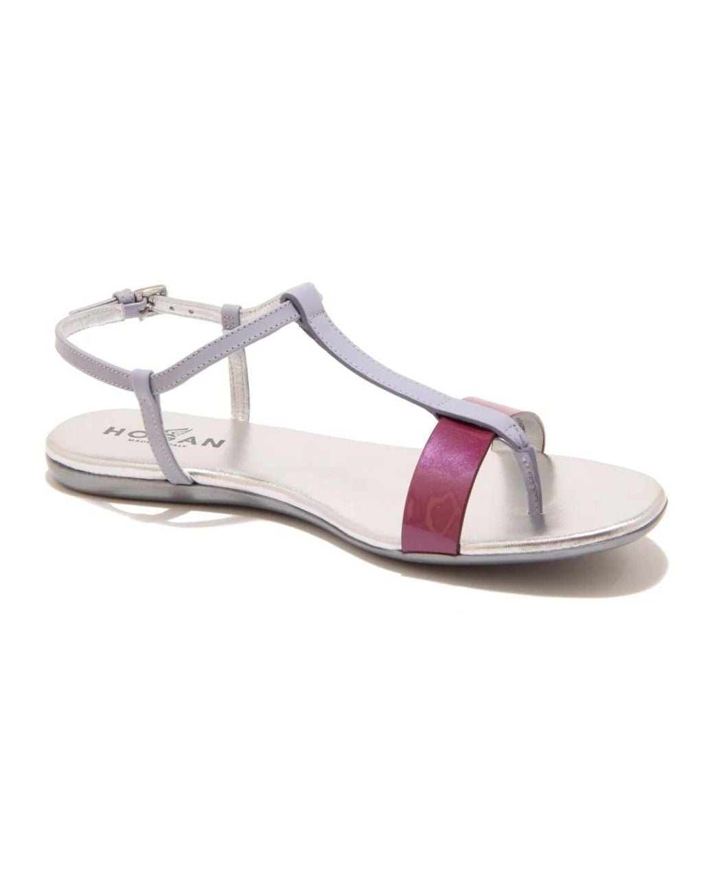 Hogan Pink Flat Sandals