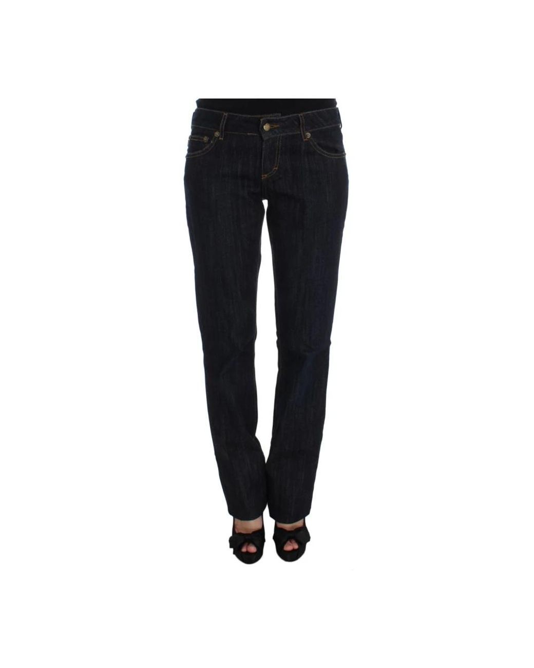Roberto Cavalli Black Straight Fit Jeans