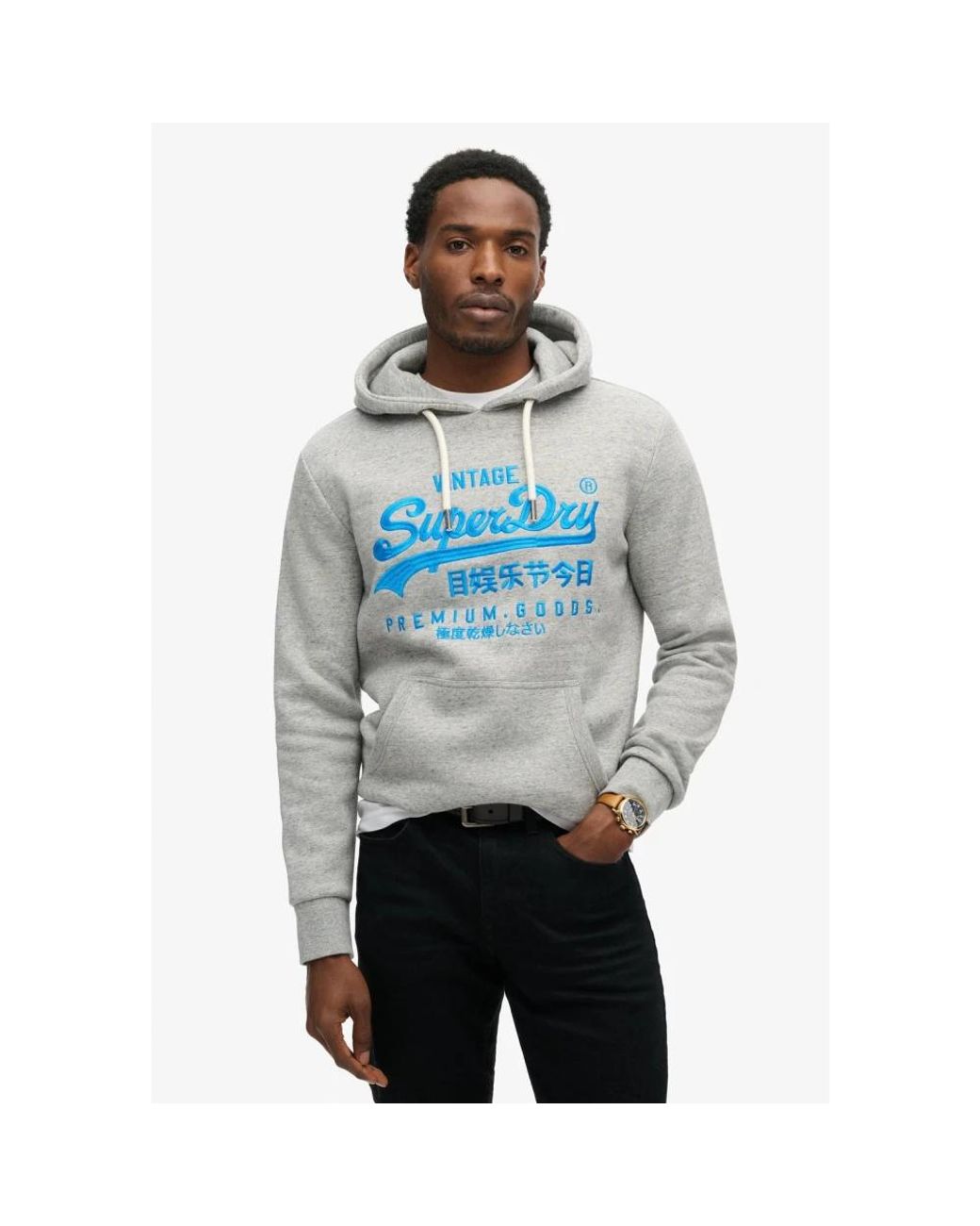 Superdry Gray Hoodies for men