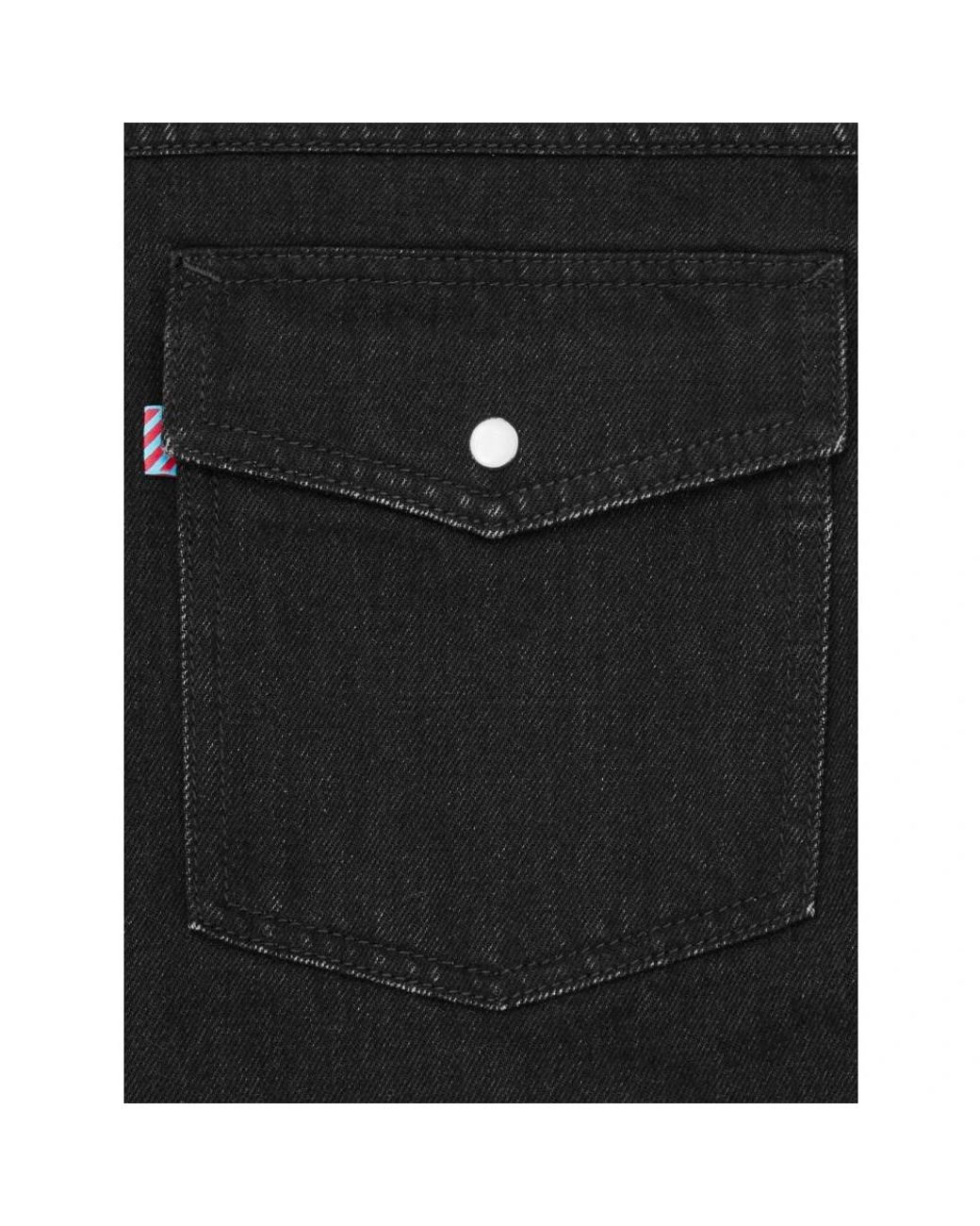 BBCICECREAM Black Denim Shirts for men