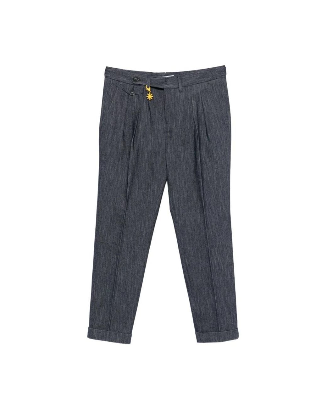 Manuel Ritz Blue Suit Trousers for men