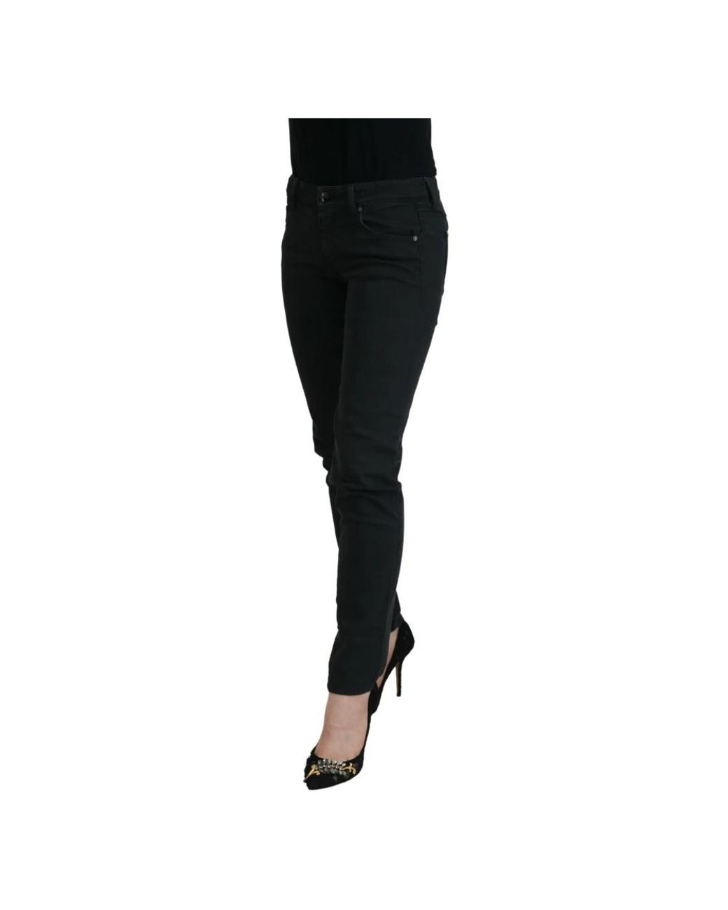 Ermanno Scervino Black Slim Fit Jeans
