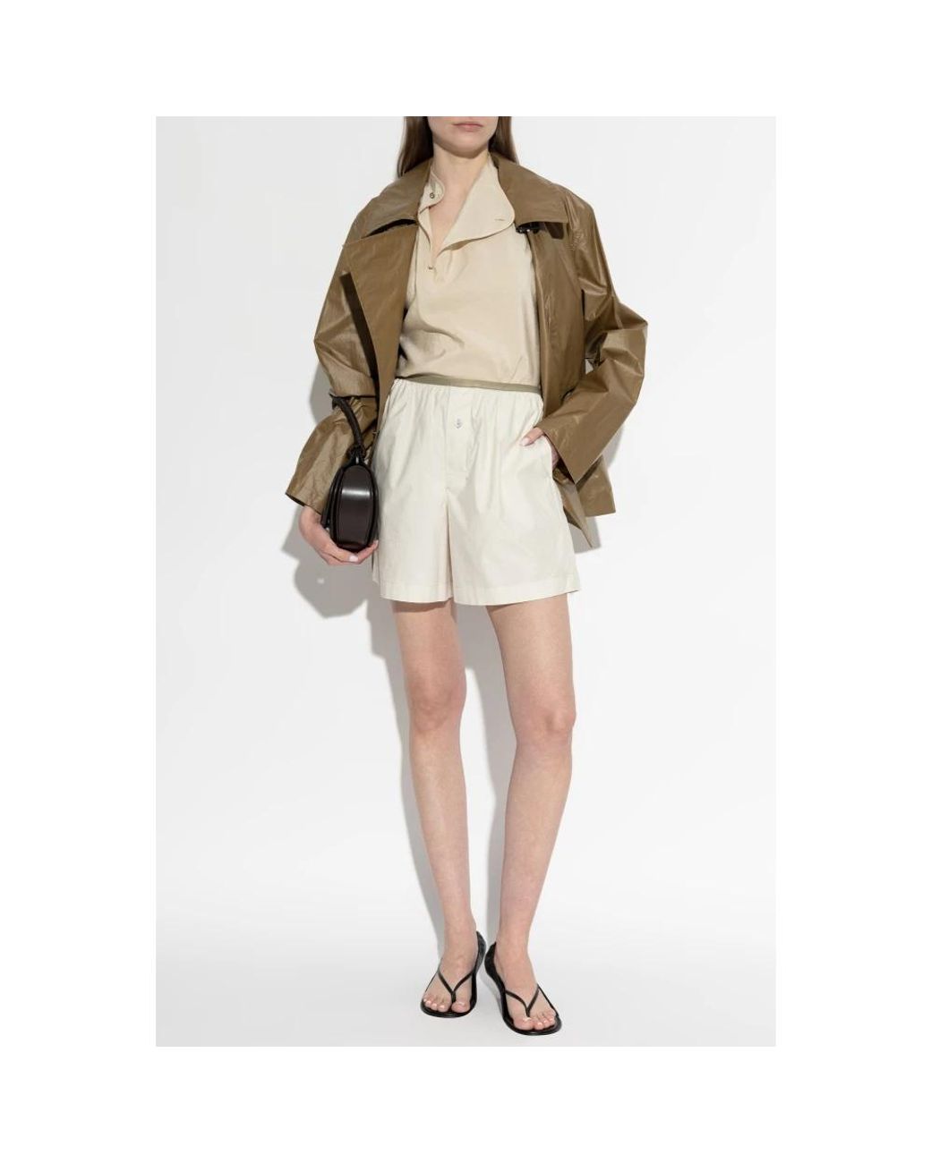 Lemaire Natural Short Shorts