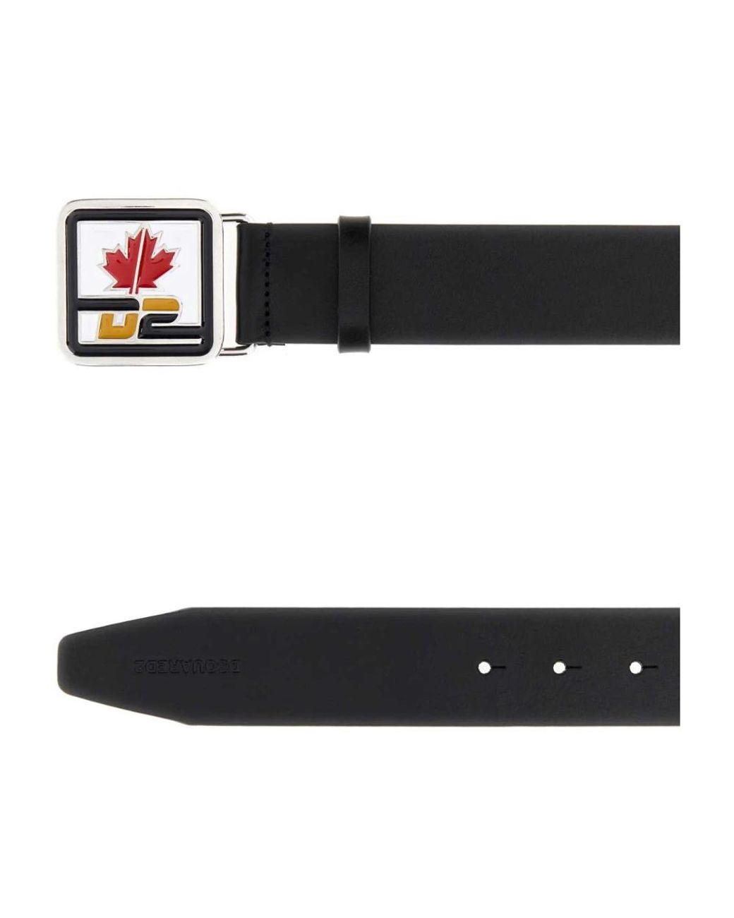 DSquared² D2 Patch Gürtel in Black für Herren