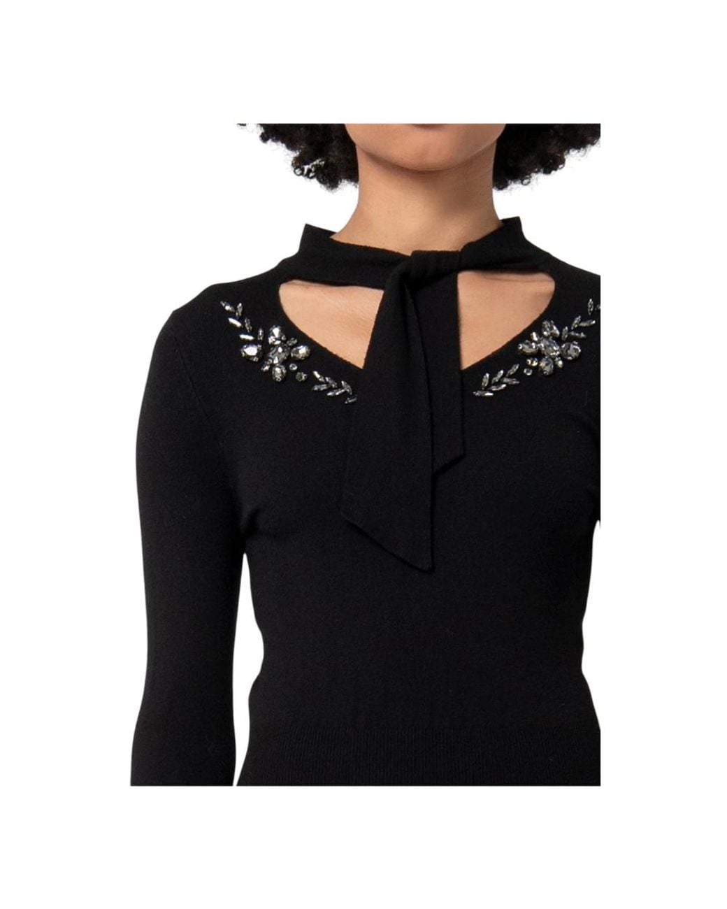 Fracomina Black Knitted Dresses