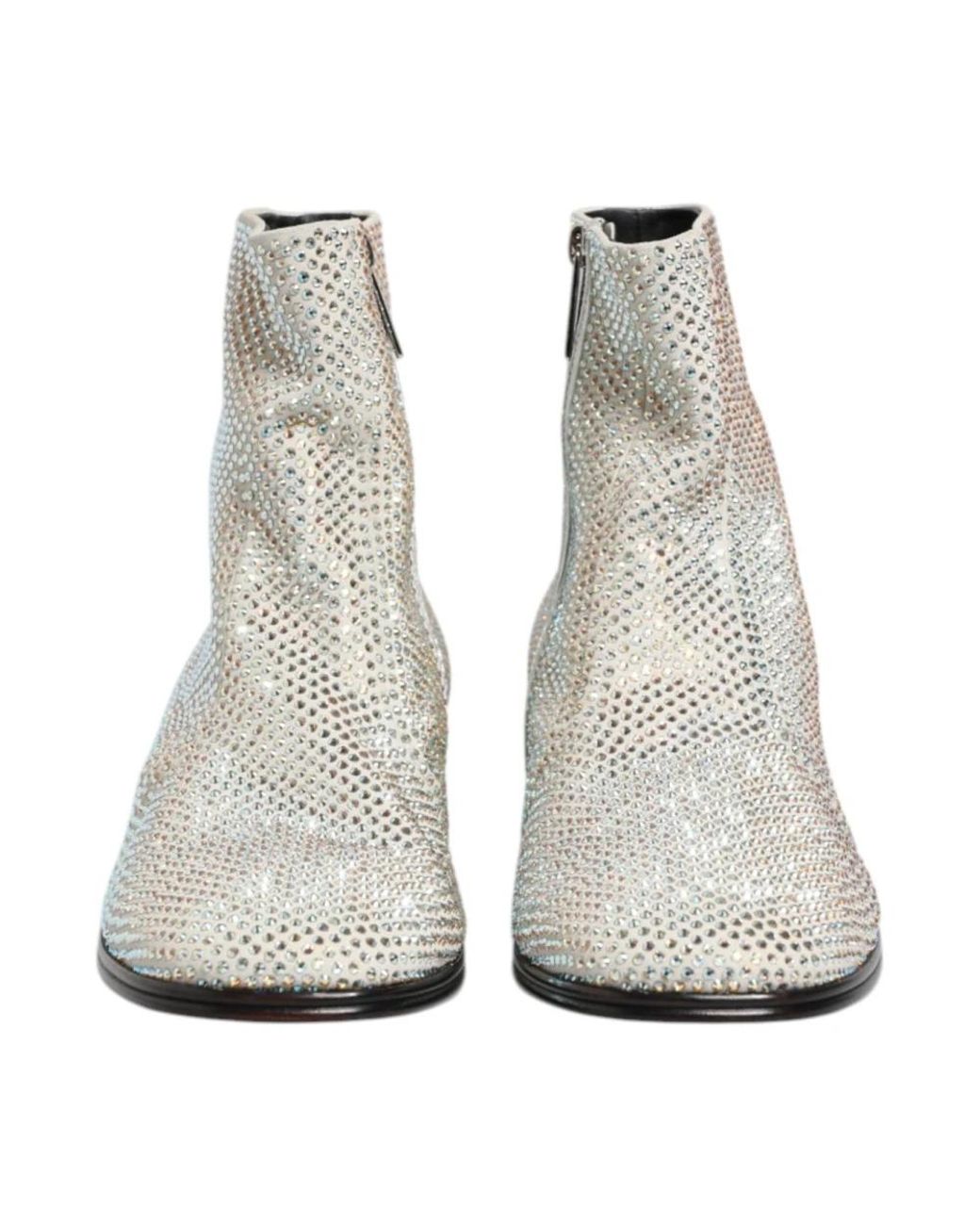 Dolce & Gabbana Gray Ankle Boots for men