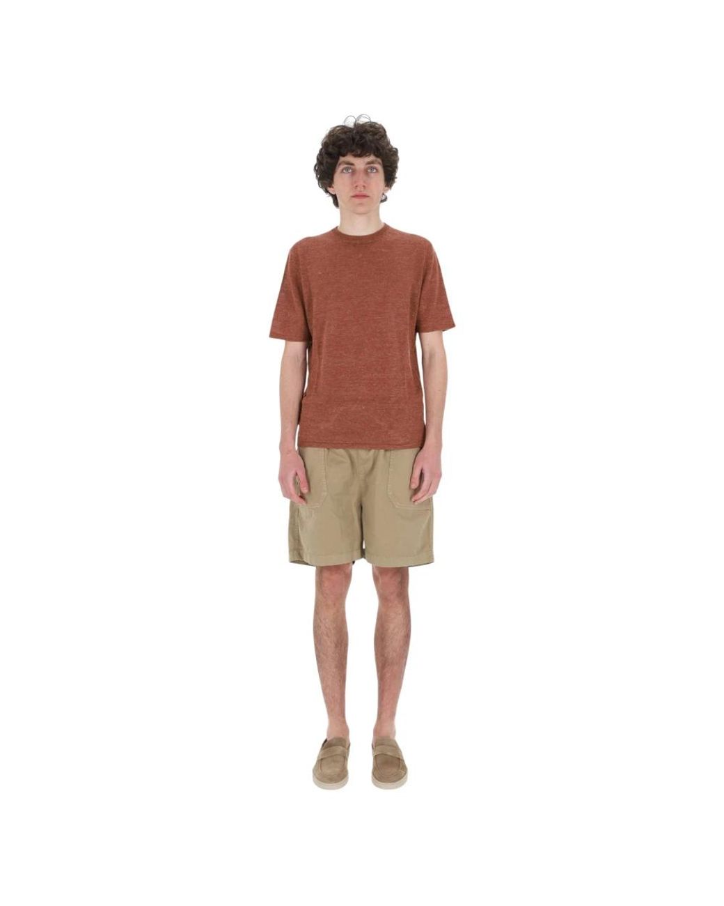 Roberto Collina Brown T-Shirts for men