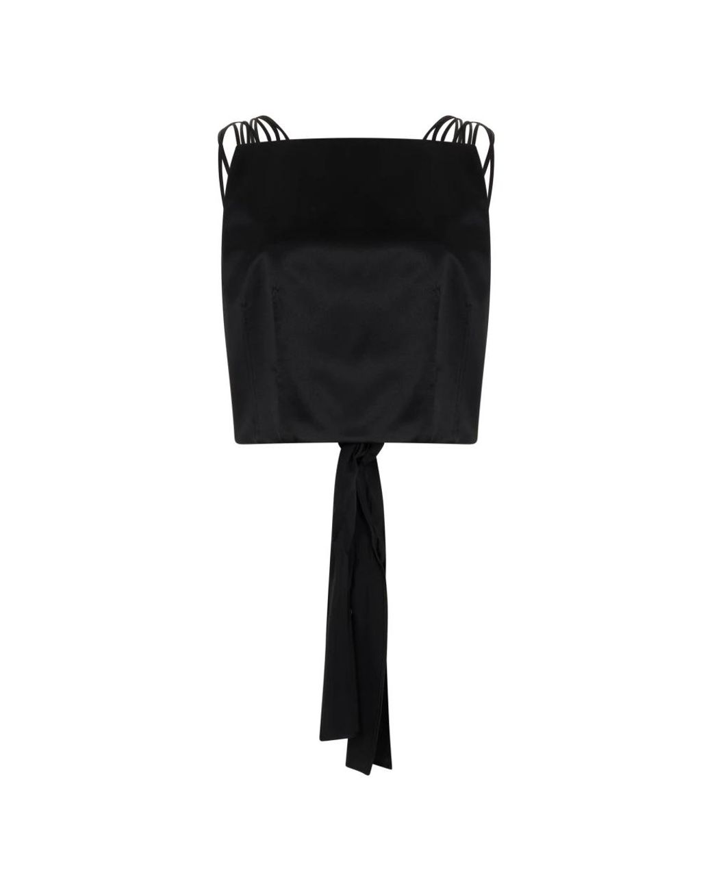 Alberta Ferretti Black Sleeveless Tops