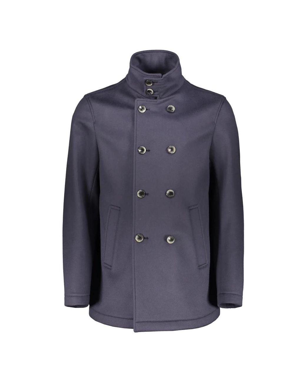 Double-Breasted Coats Herno pour homme en coloris Blue