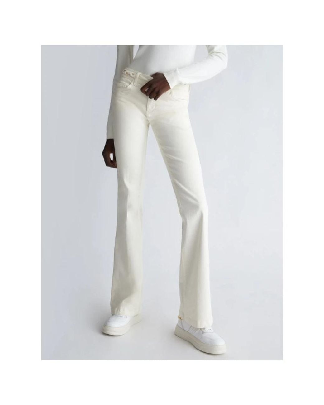 Liu Jo White Slim-Fit Trousers