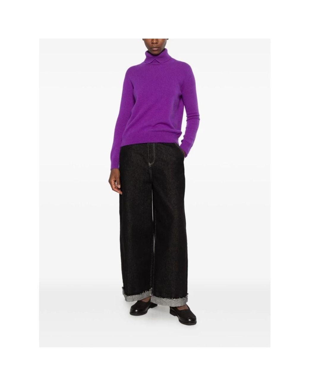 Vanisé Purple Turtlenecks