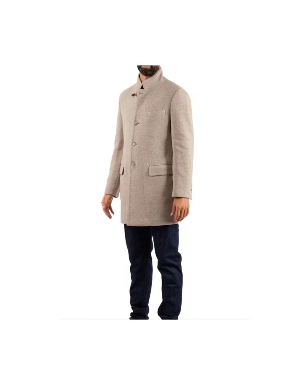 Fay Natural Single-Breasted Coats for men