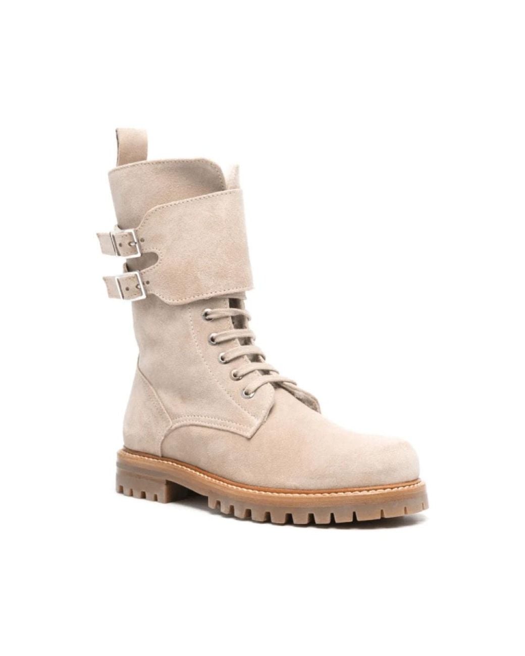 Lace-Up Boots di Kiton in Natural