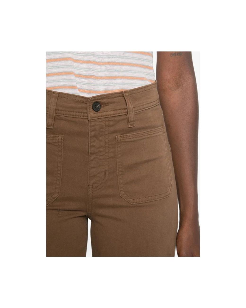 FRAME Brown Wide Trousers
