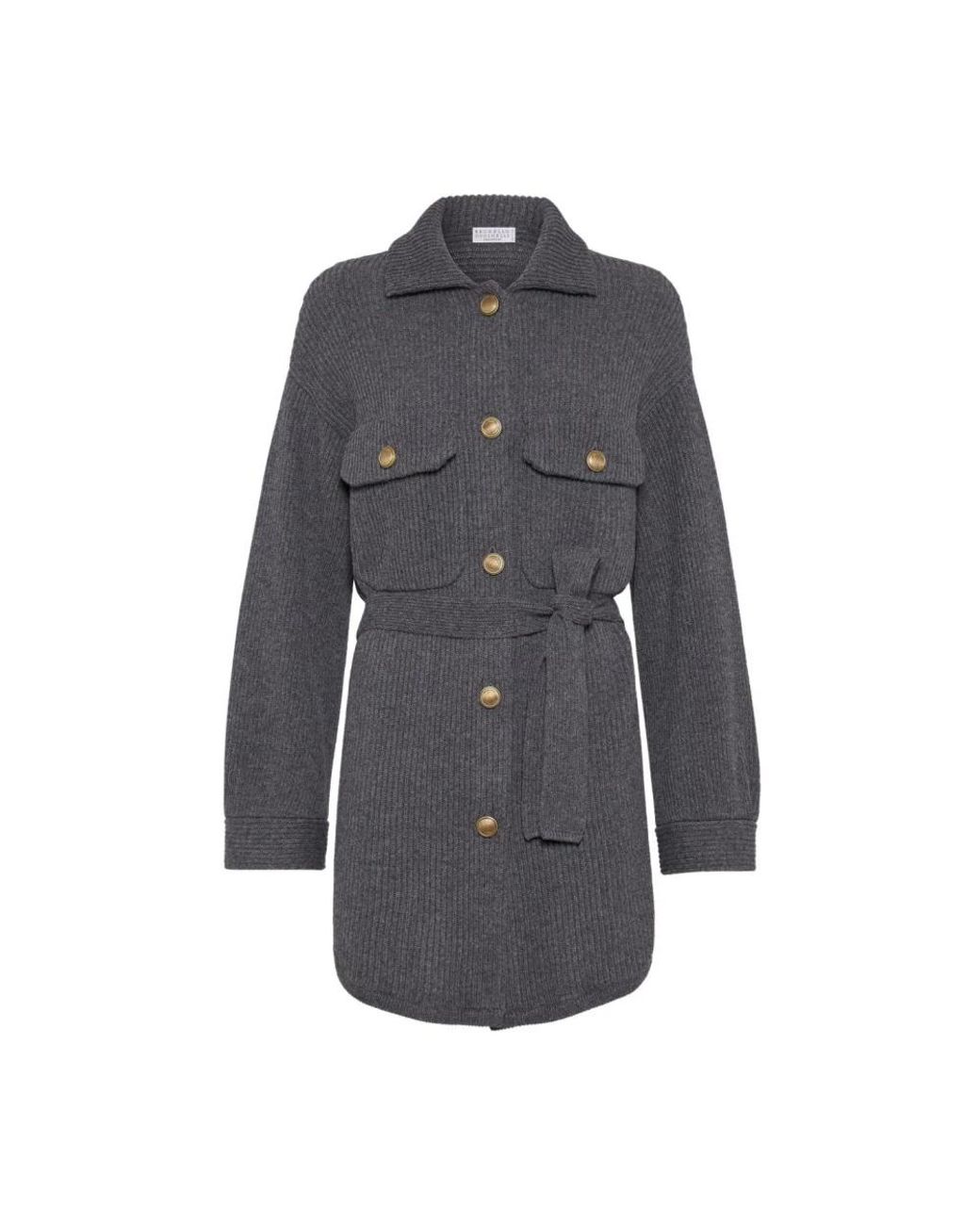 Brunello Cucinelli Truien & Vesten ,Grijs ,Grijze Sweaters Voor Stijlvolle Look in het Gray