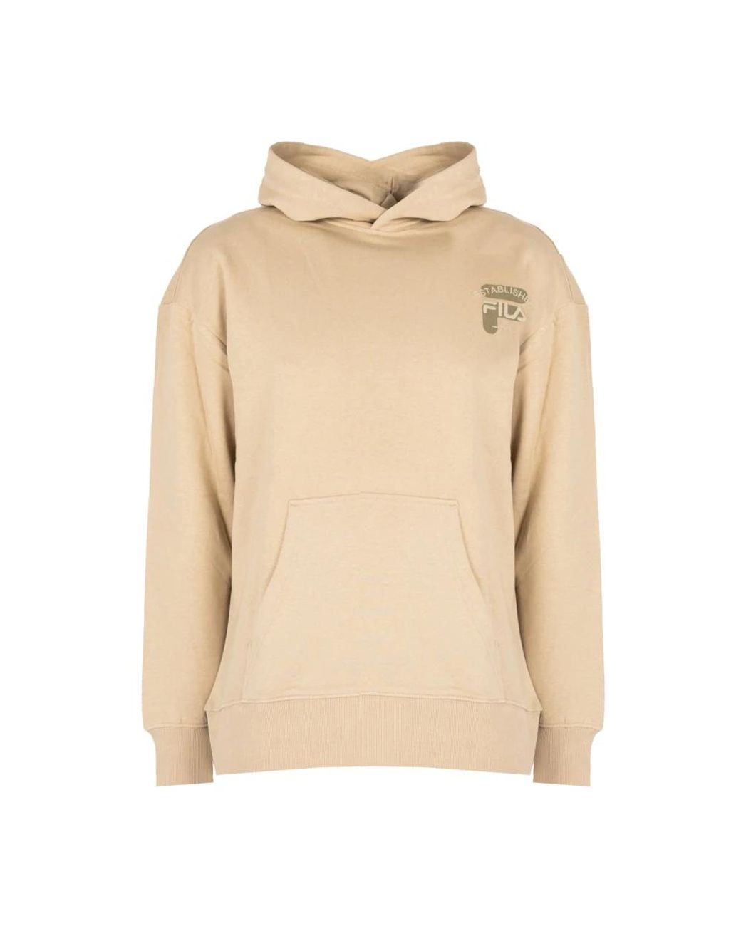 Fila Hoodies & Sweatvesten ,Bruin ,Katoen Blauwe Hoodie 'Baar' in het Natural voor heren