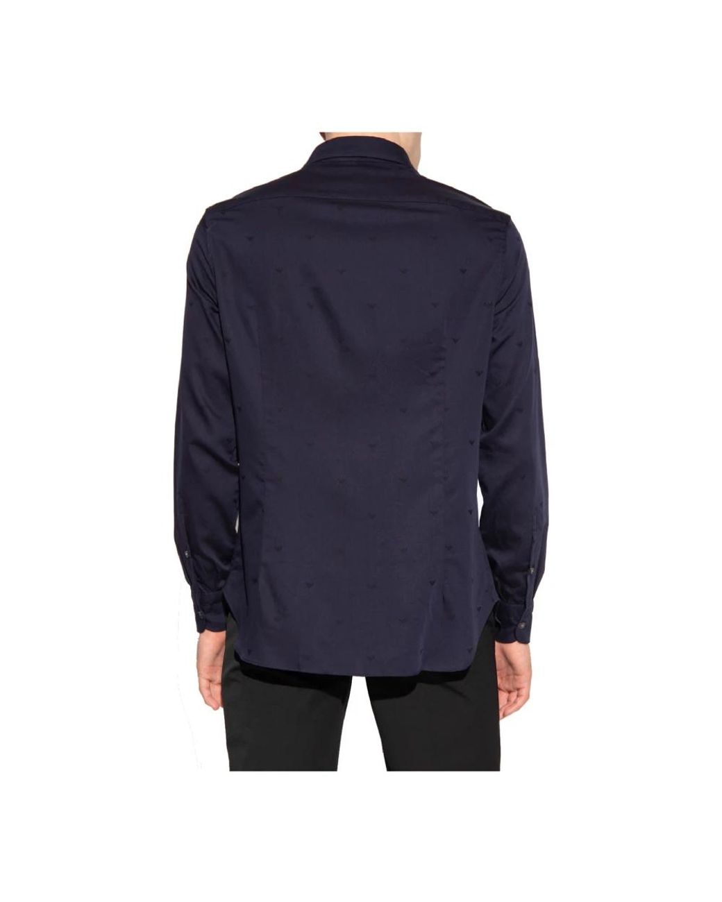 Emporio Armani Blue Casual Shirts for men