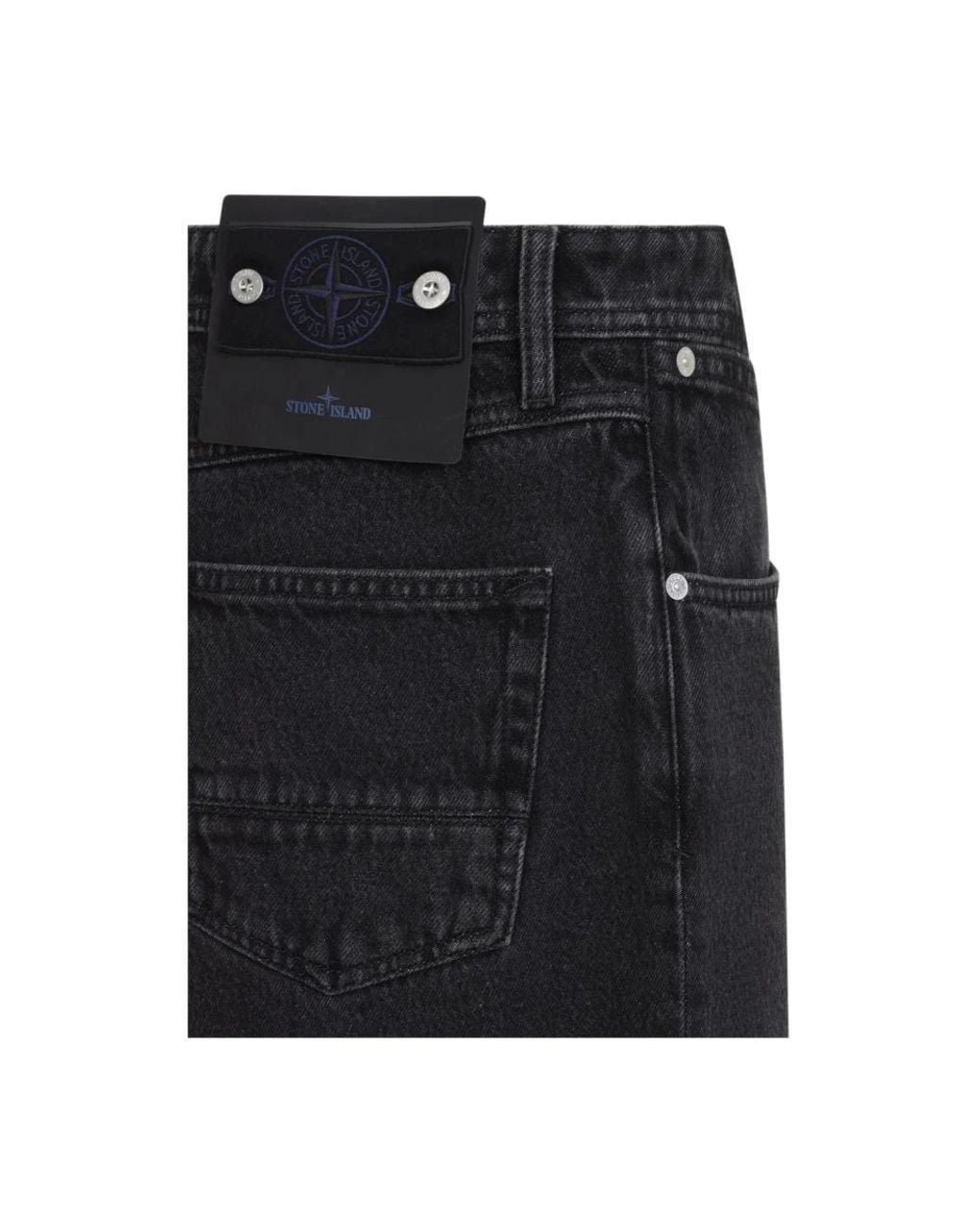 Stone Island Blue Straight Fit Jeans for men
