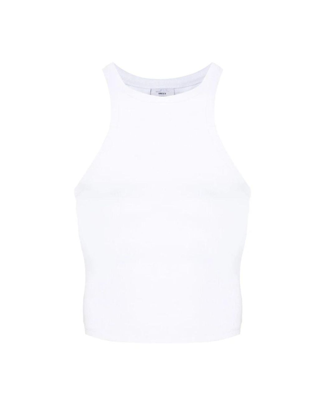 Vetements White Sleeveless Tops