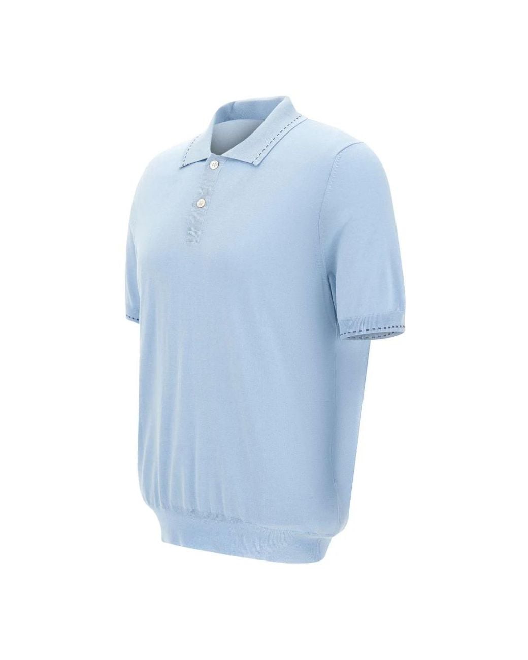 Gran Sasso Blue Polo Shirts for men