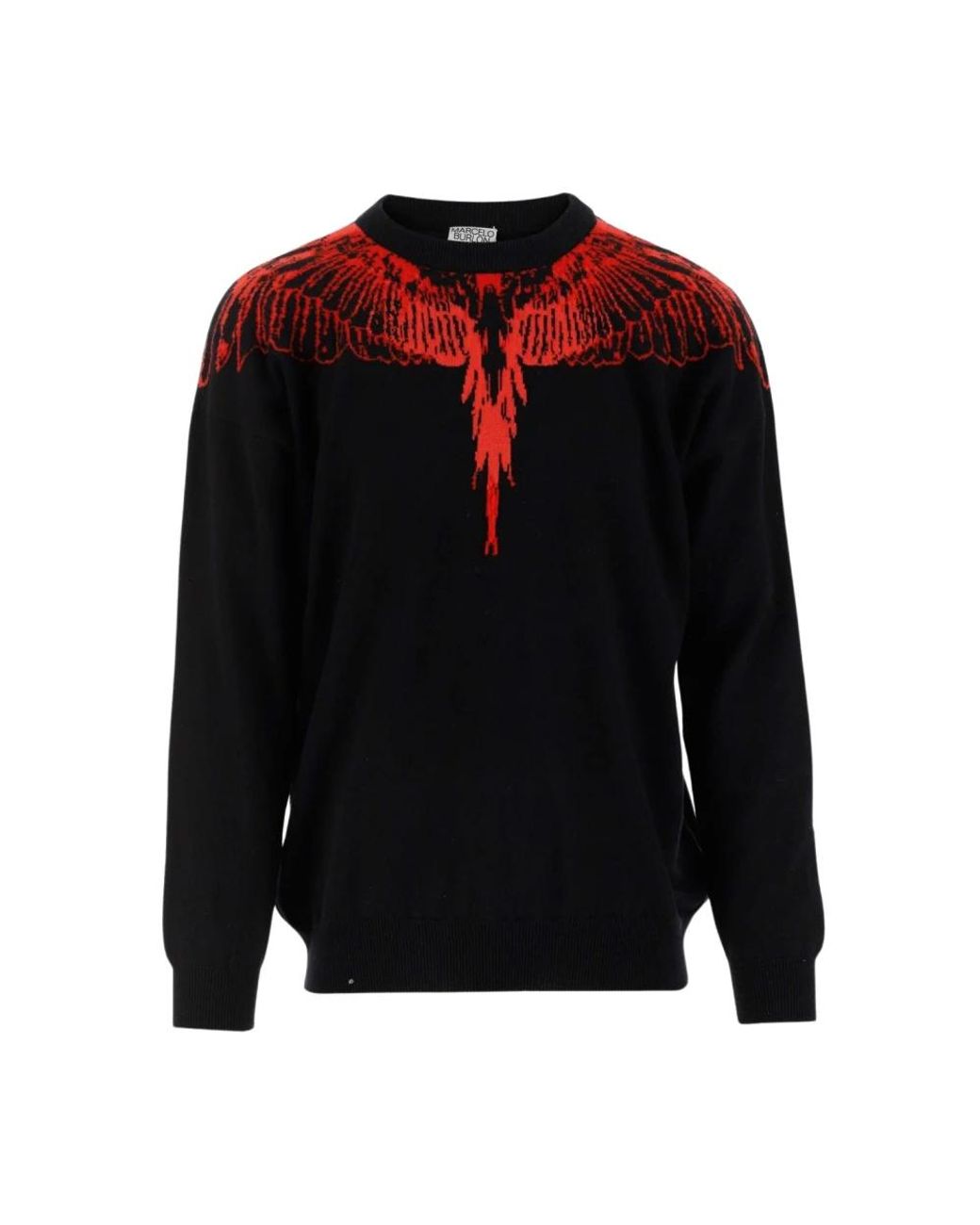 Marcelo Burlon Black Round-Neck Knitwear for men