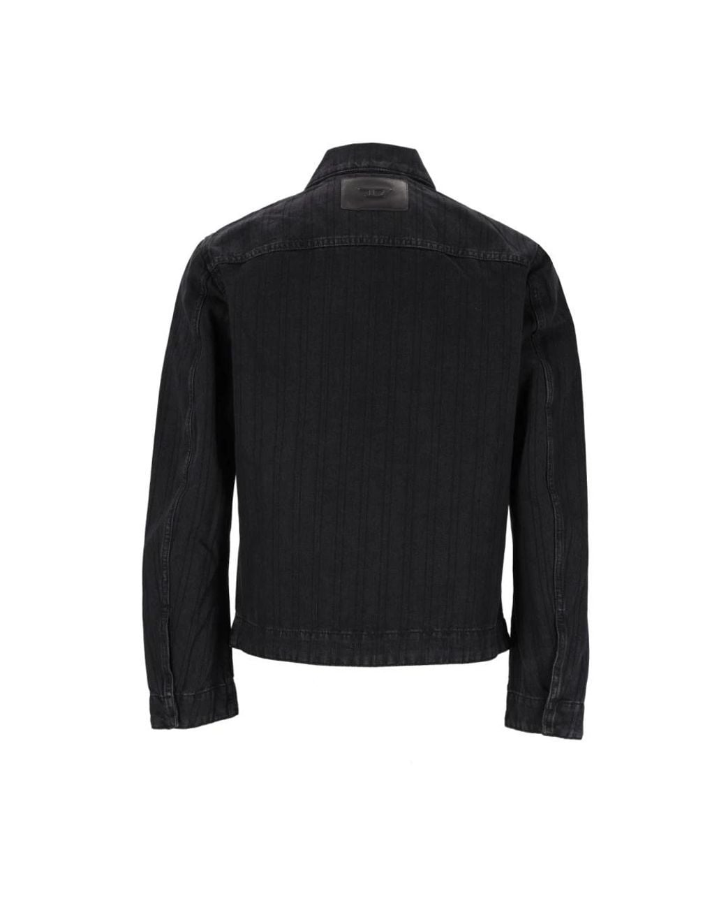DIESEL Black Denim Jackets for men