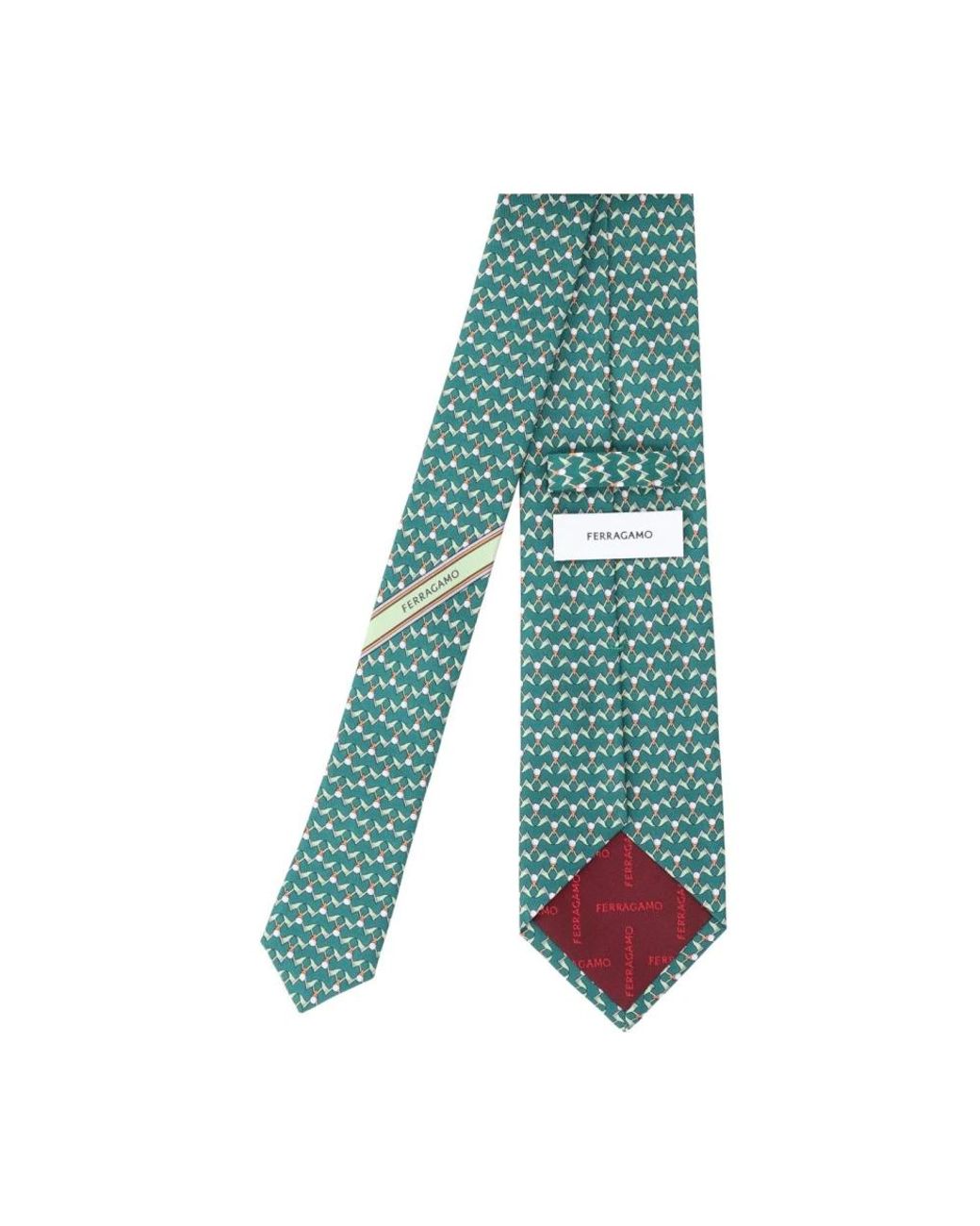 Ferragamo Green Ties for men