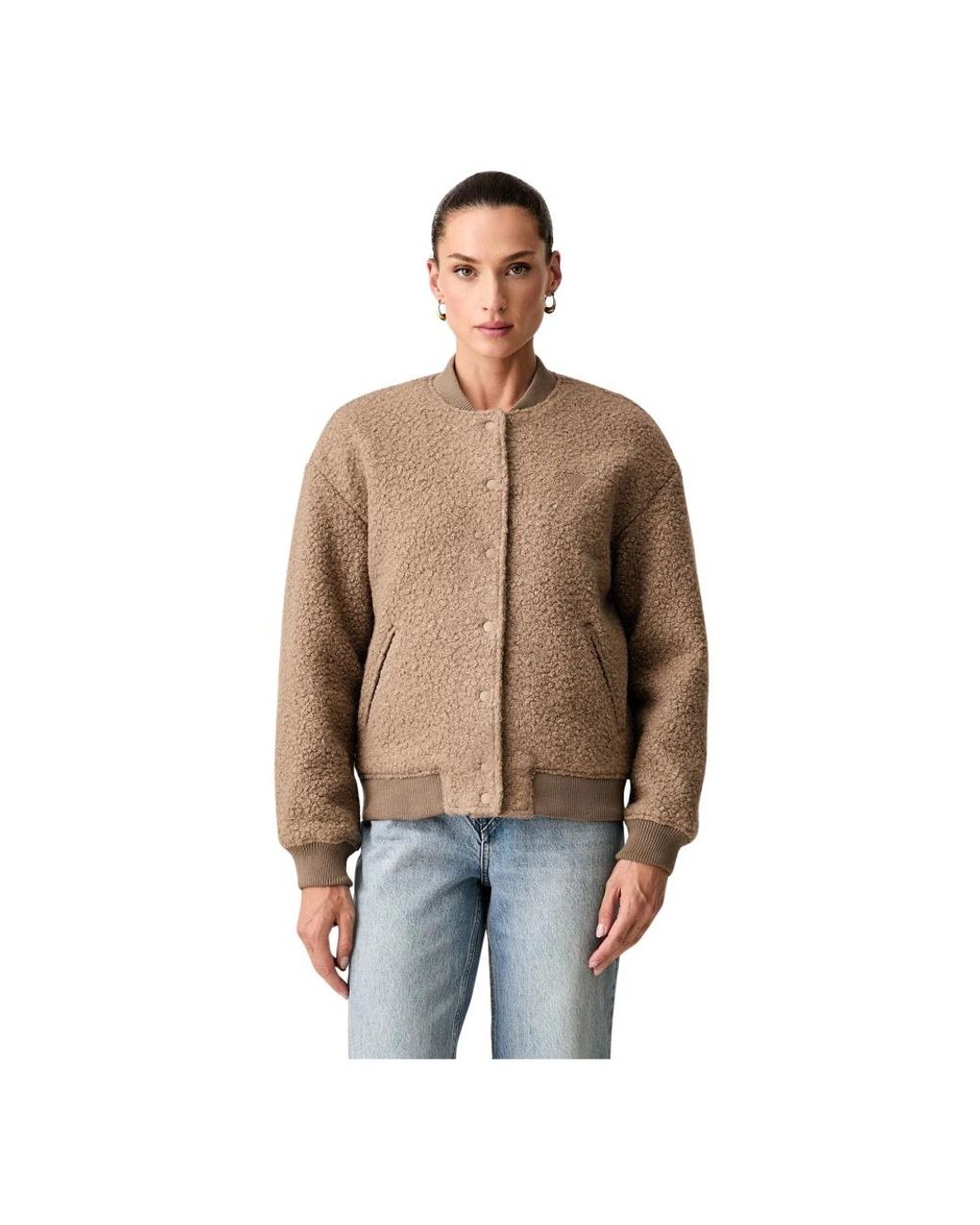 Bomber Jackets Guess en coloris Brown