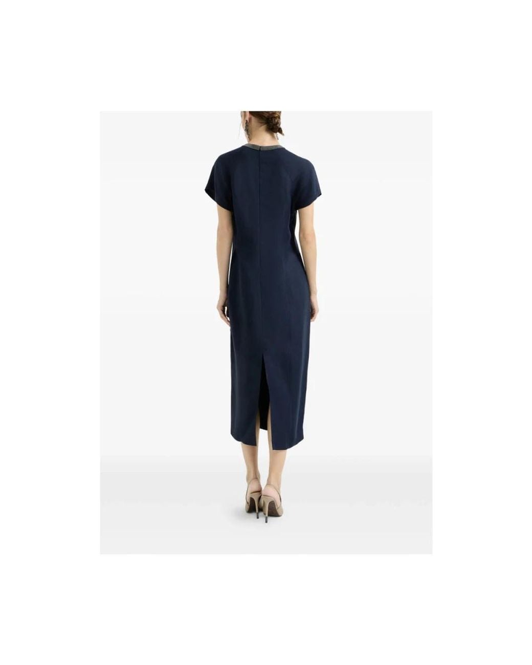 Brunello Cucinelli Blue Midi Dresses