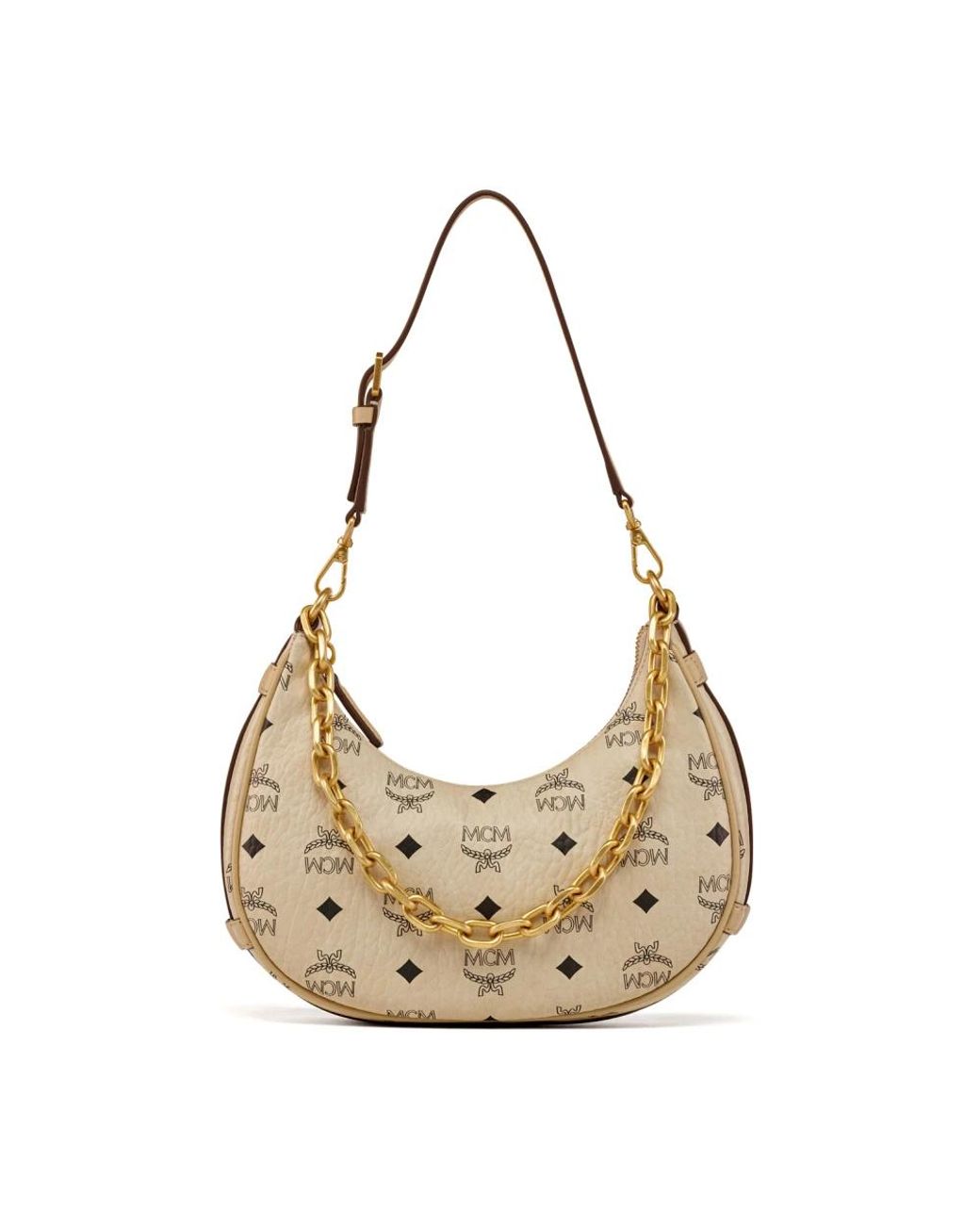 MCM Schoudertas in het Metallic