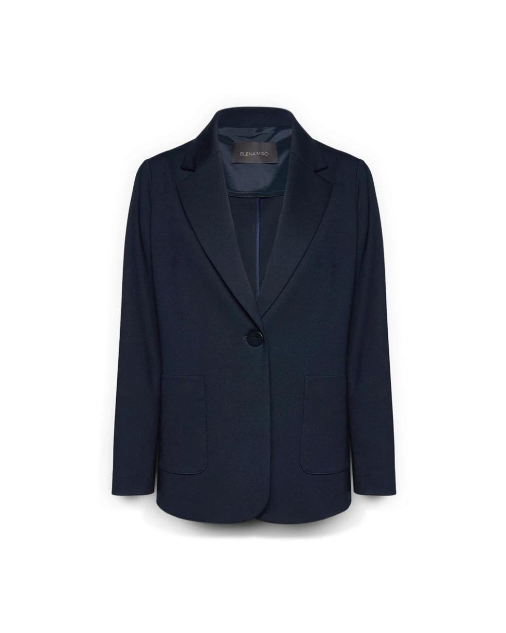 Elena Miro Milano Stitch Blazer in het Blue