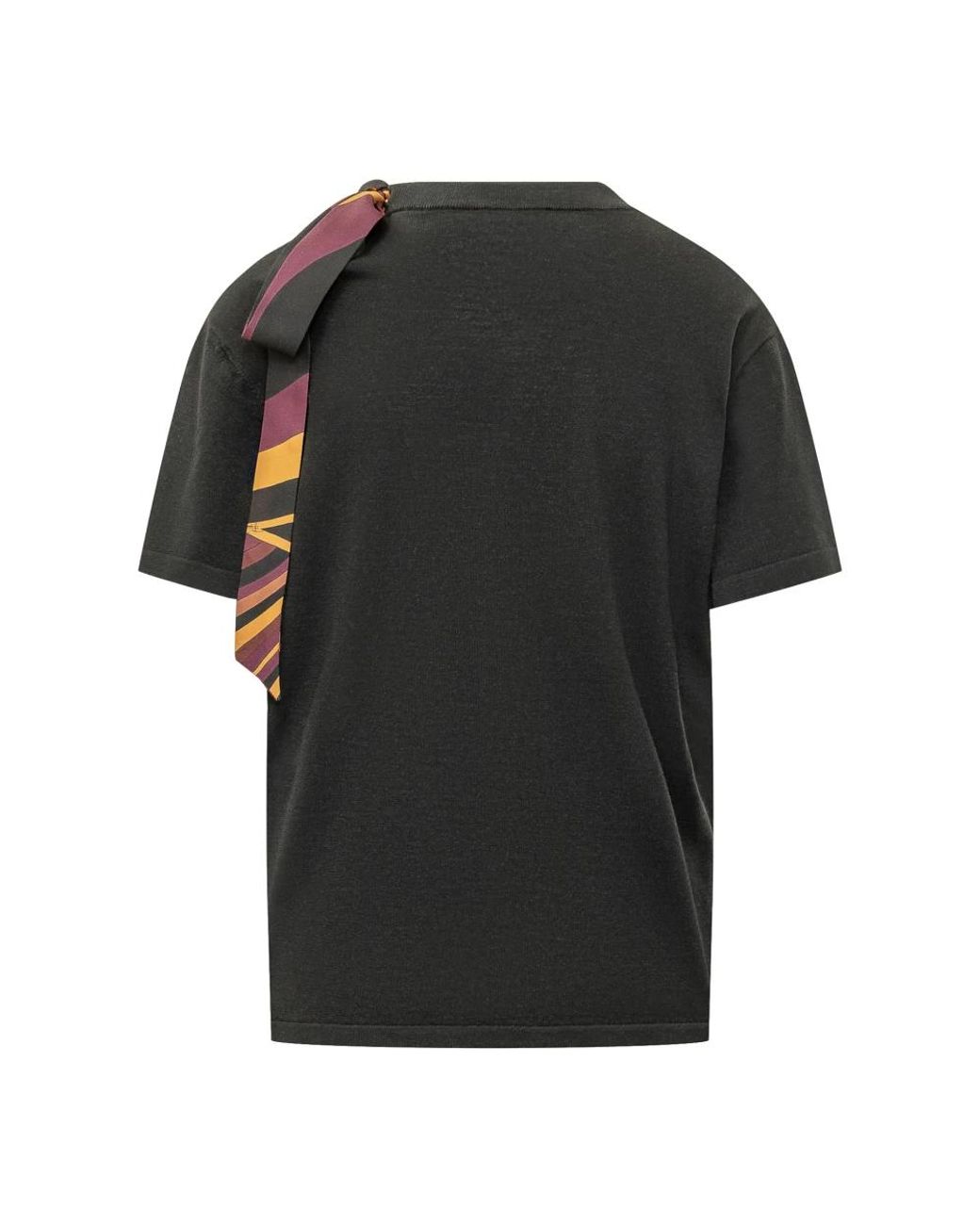 Emilio Pucci Black Round-Neck Knitwear