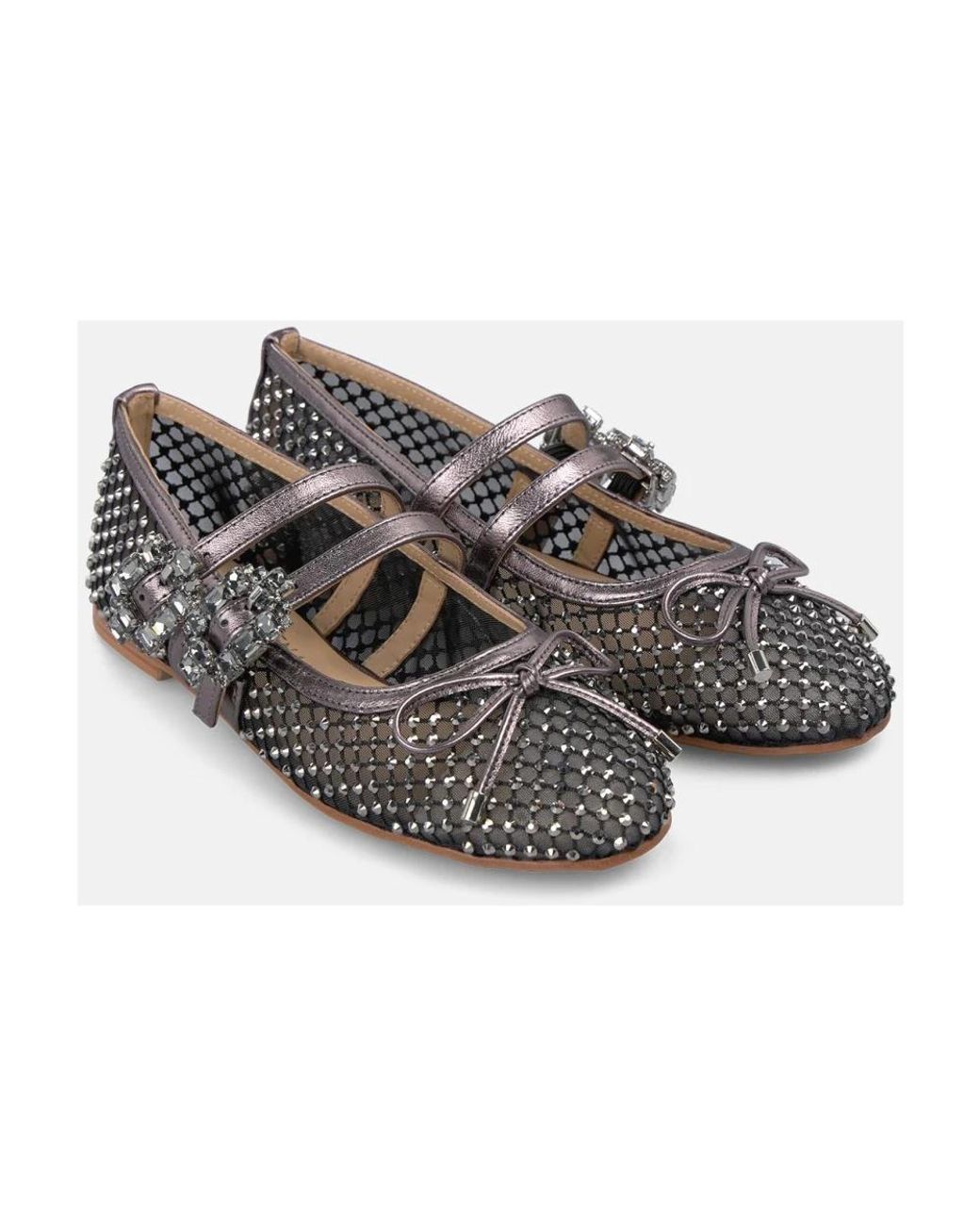 Alma En Pena. Gray Ballerina Shoes