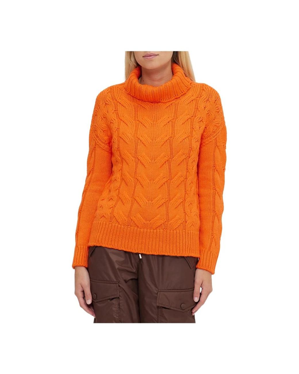 Ermanno Scervino Orange Turtlenecks