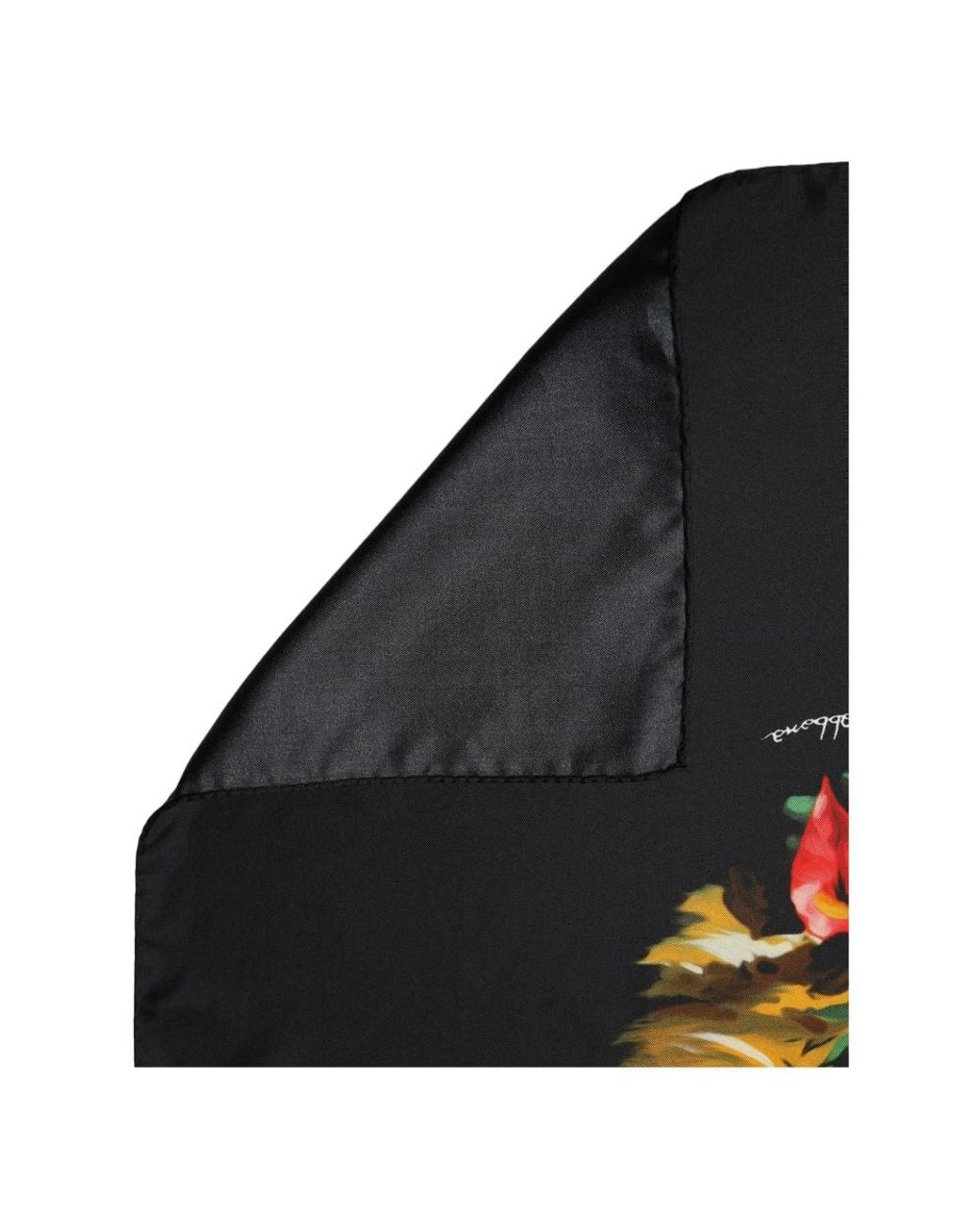 Dolce & Gabbana Black Silk Scarves