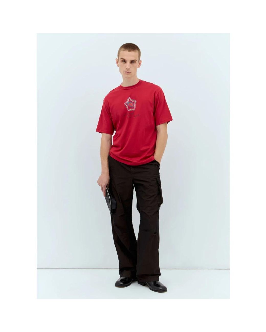 Ice & Techno Red T-Shirts for men