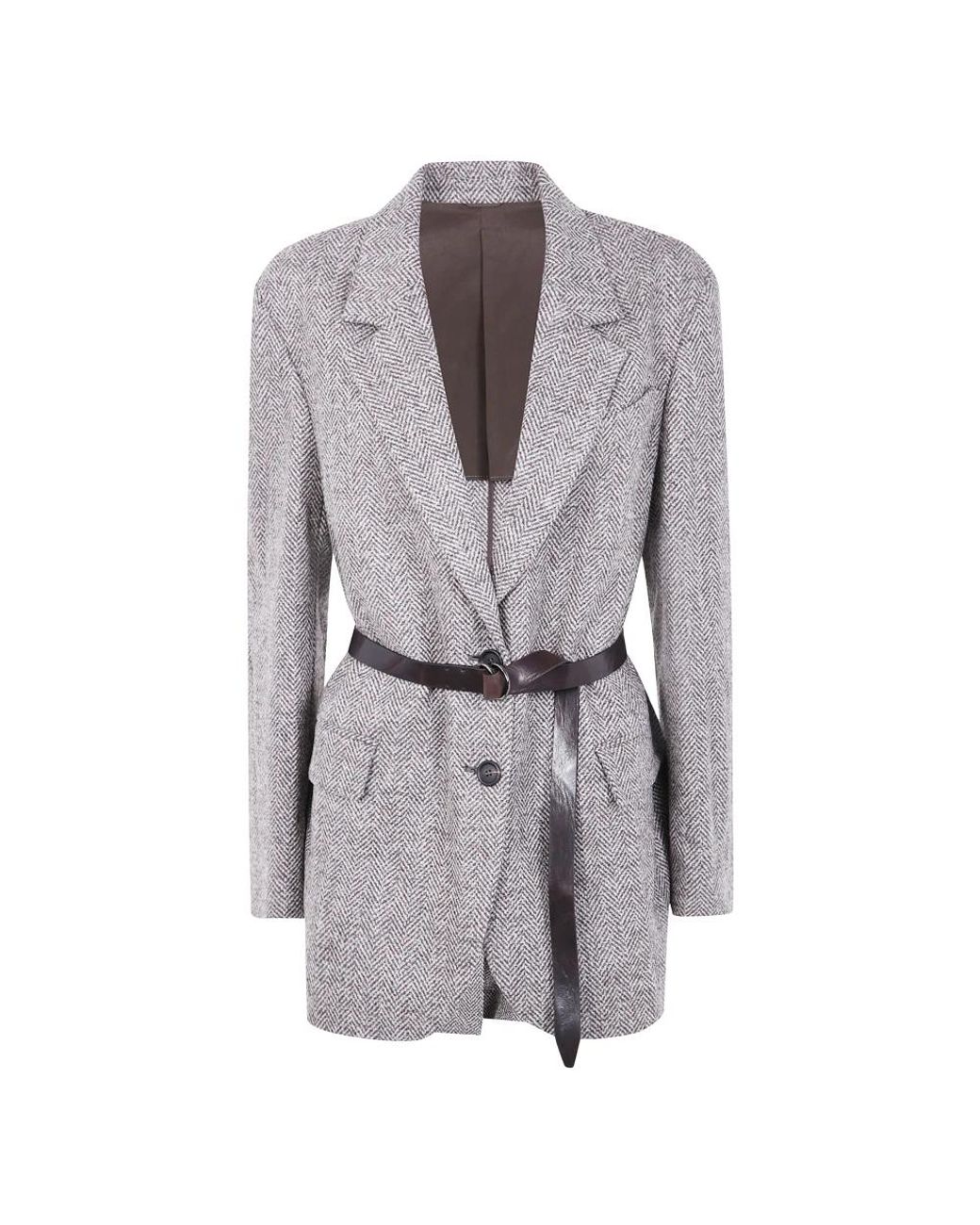 Brunello Cucinelli Blazers in het Gray