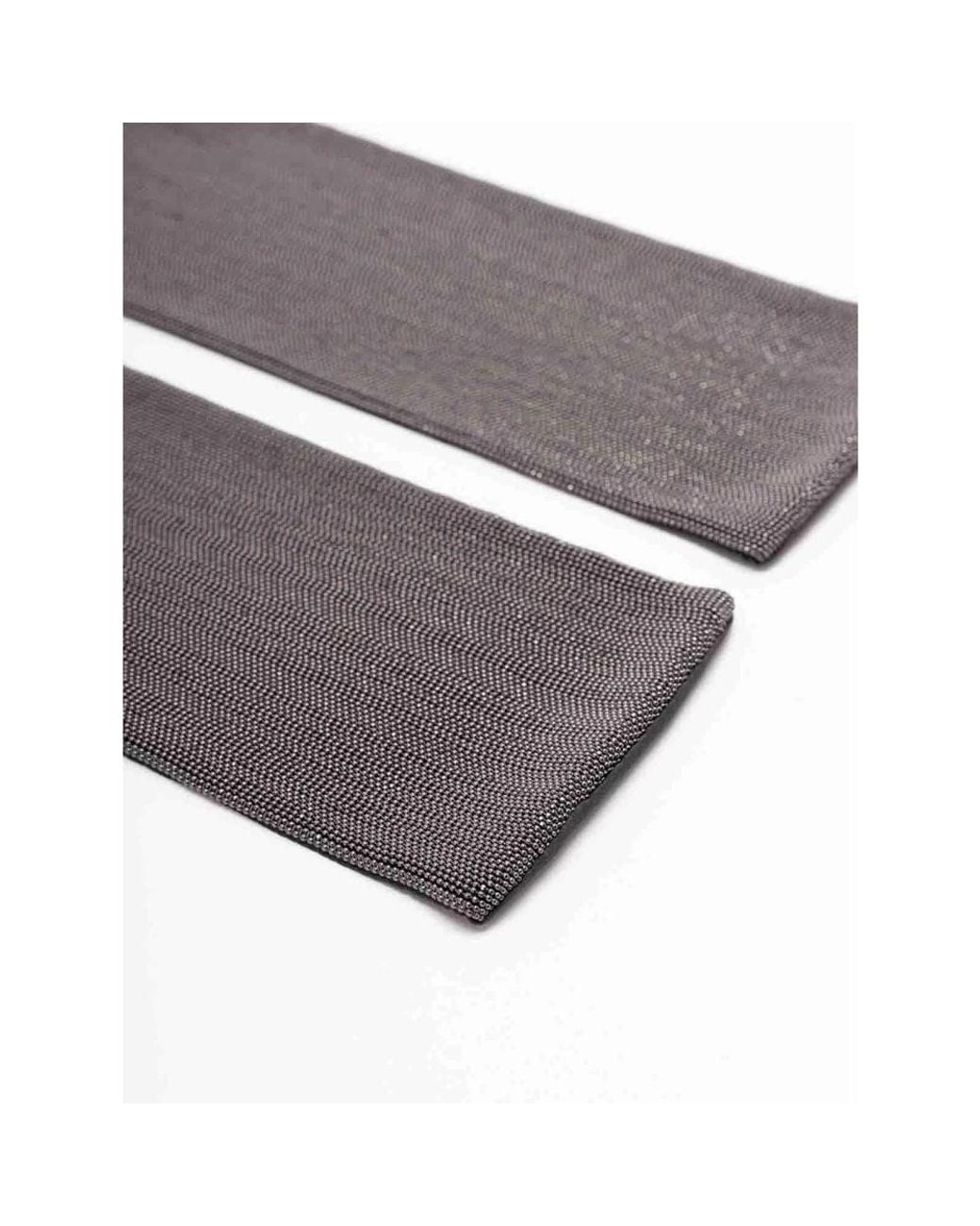 Brunello Cucinelli Gray Winter Scarves