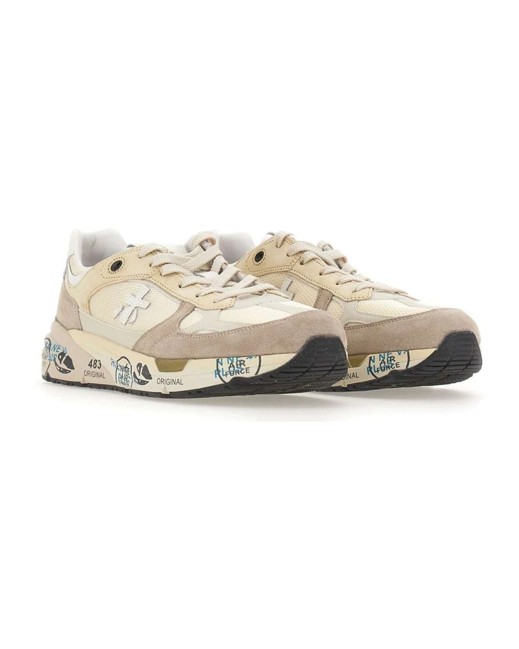 Premiata Natural Sneakers for men
